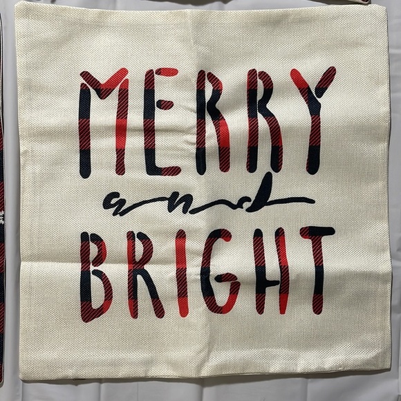 4pcs Christmas Throw Pillows, inserts NOT included-
17.7x17.7 Inch B4 - Picture 3 of 7